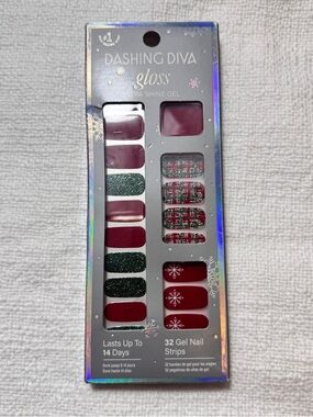 NEW Dashing Diva Gloss Ultra Shine Gel Nail Strips Dad Plaid